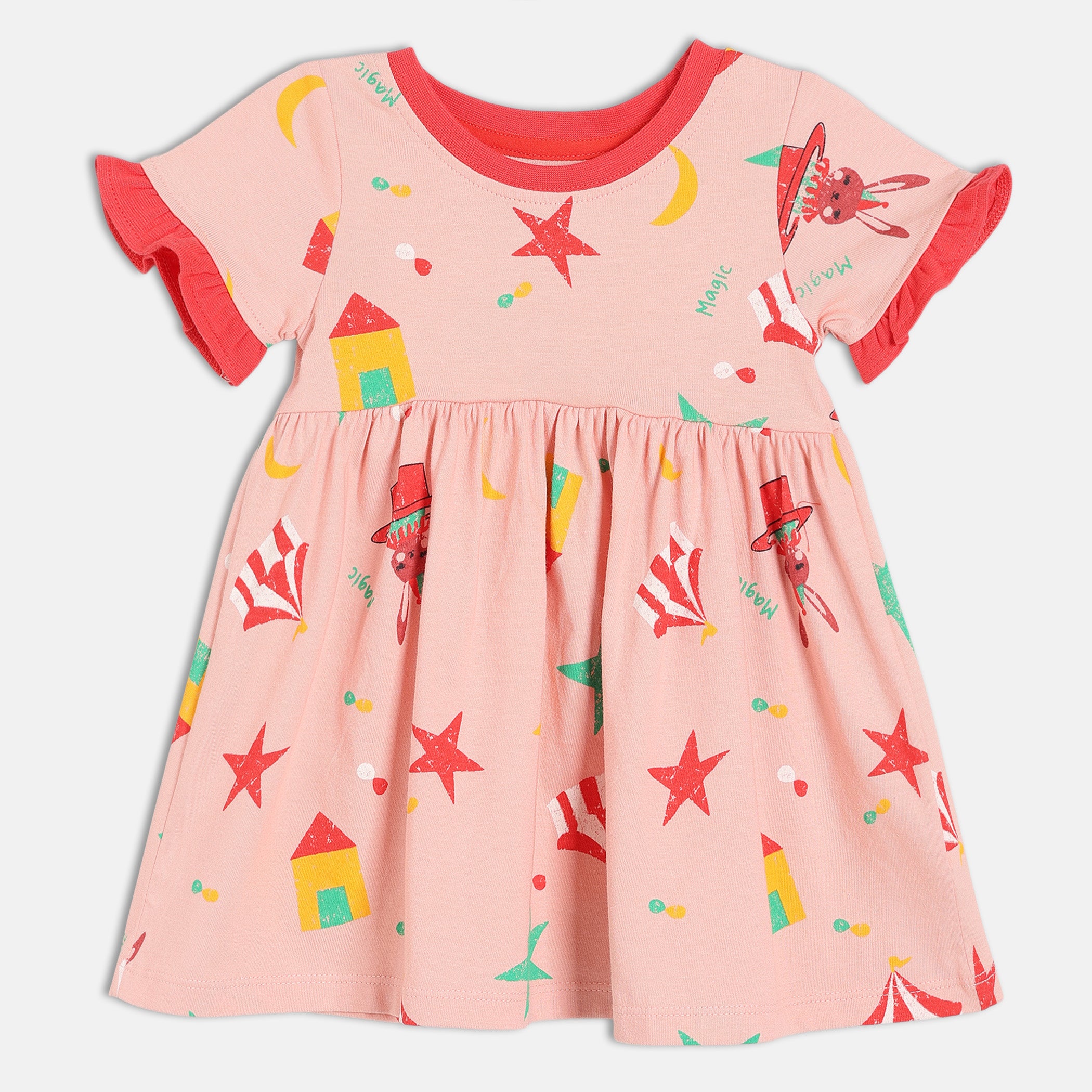 Girls Pink Pack Of 2 Dress