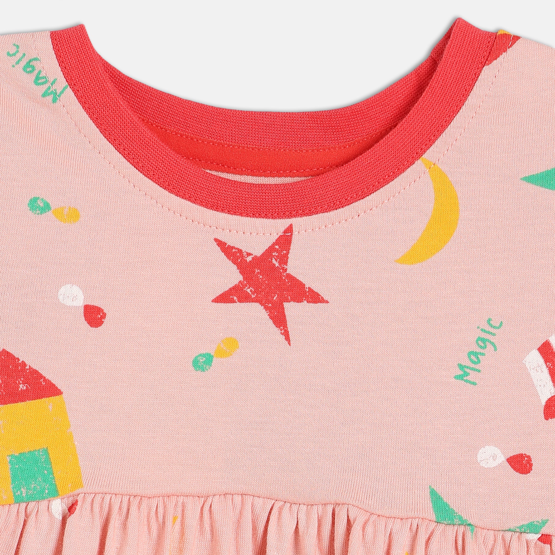 Girls Pink Pack Of 2 Dress