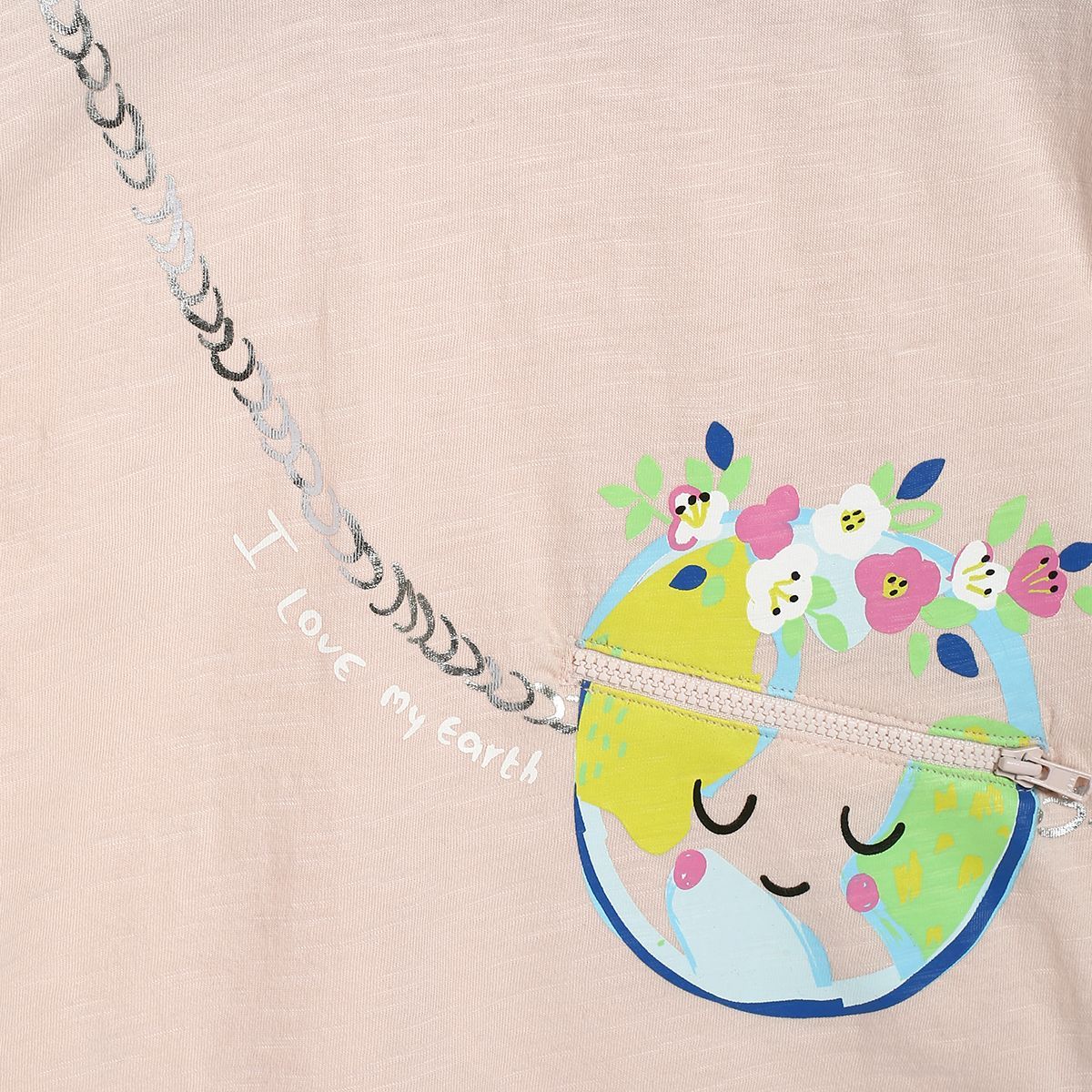 Girls Peach Knit Top