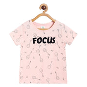 Girls Peach Knit Top