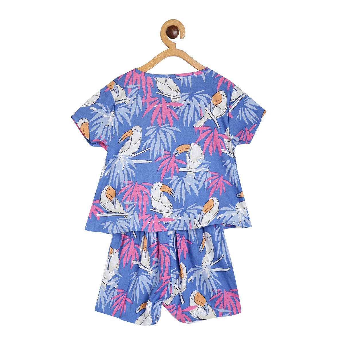 Girls Blue Pack Of 2 Lounge Wear