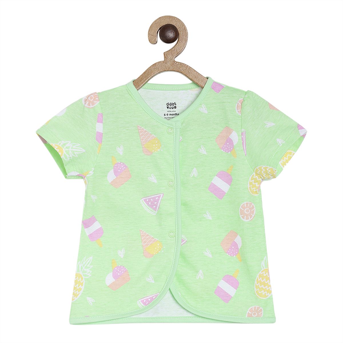 Girls Multicolor Pack Of 3 Front Open Vest