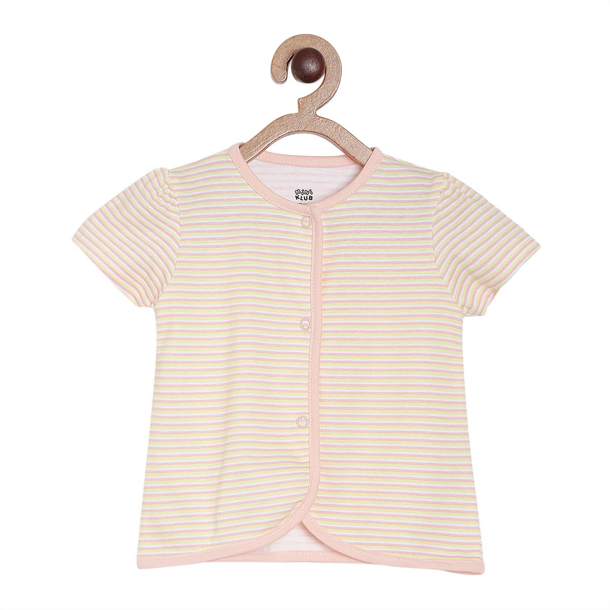 Girls Multicolor Pack Of 3 Front Open Vest