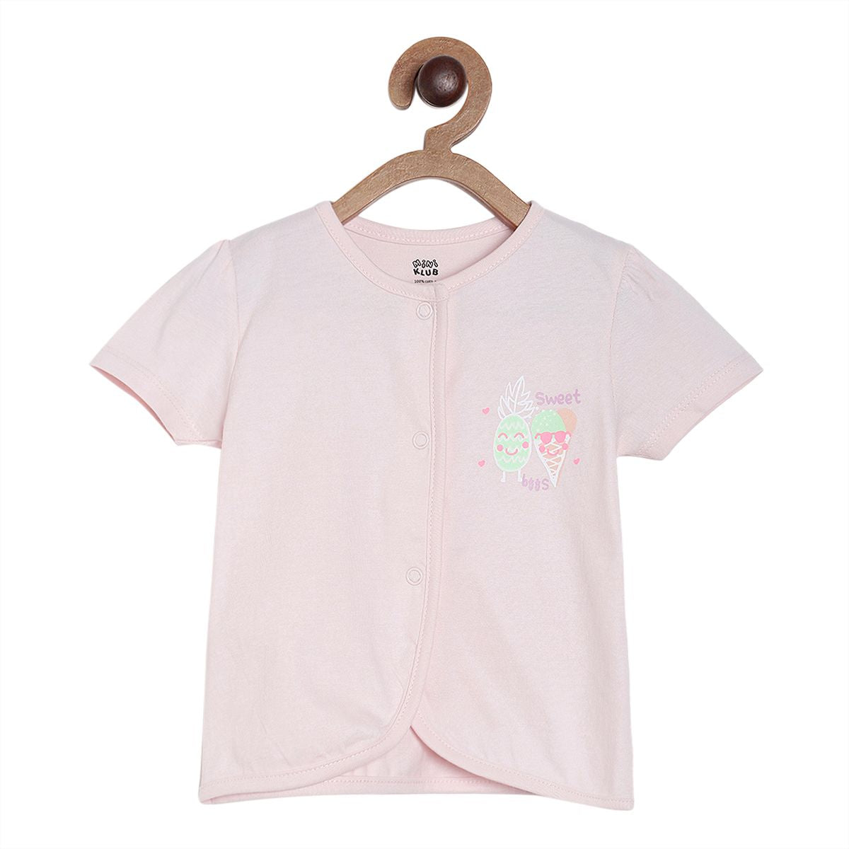 Girls Multicolor Pack Of 3 Front Open Vest