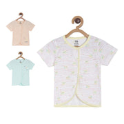 Girls Multicolor Pack Of 3 Front Open Vest