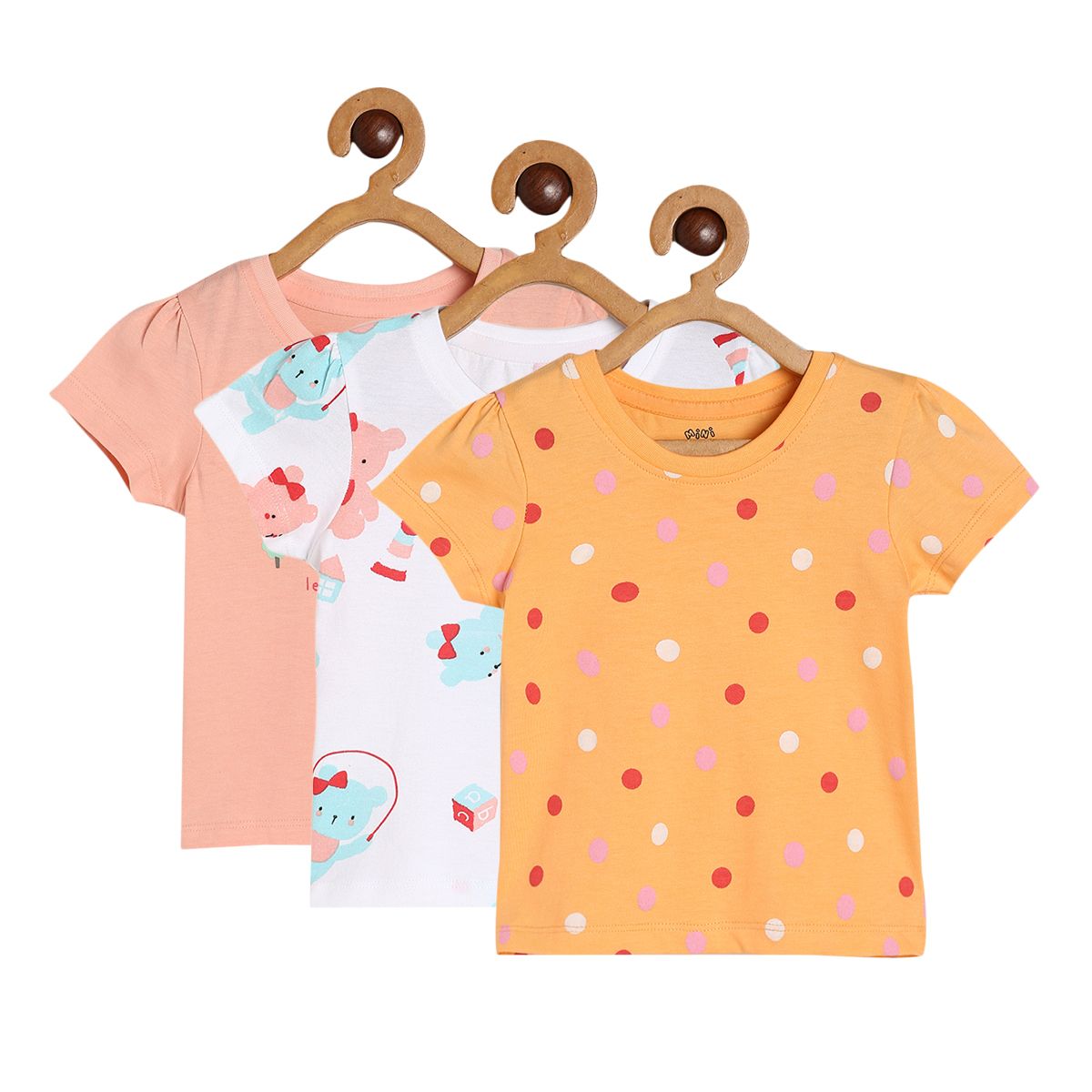 Girls Multicolor Pack Of 3 Knit Top