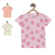 Girls Multicolor Pack Of 3 Knit Top