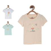 Girls Multicolor Pack Of 3 Knit Top