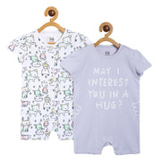 Girls Multicolor Pack Of 2 Romper