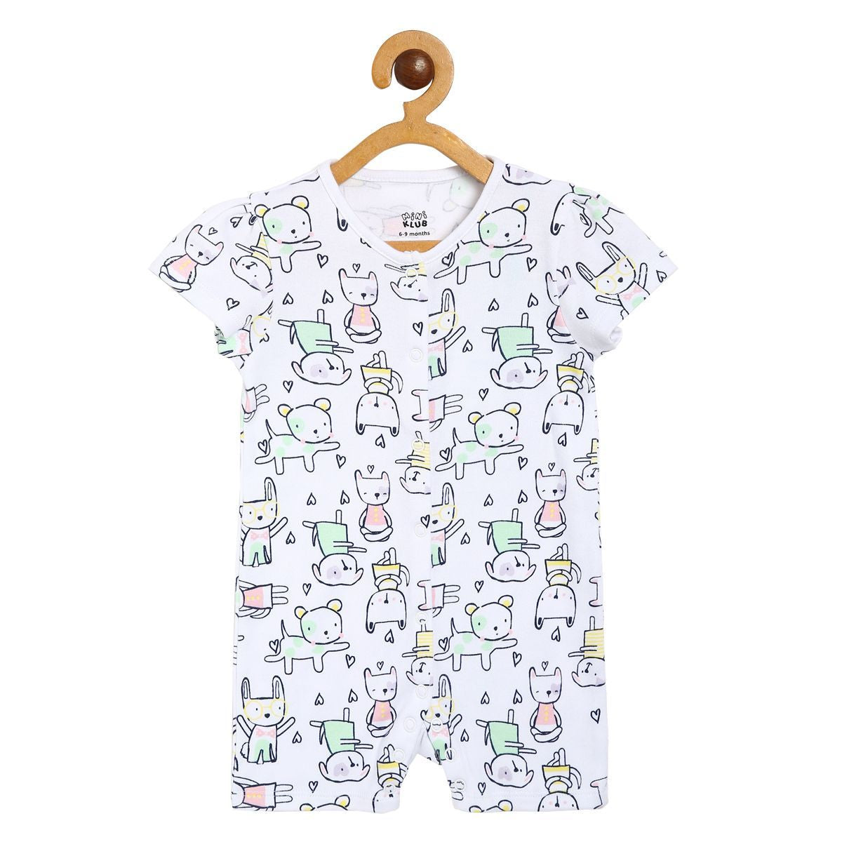 Girls Multicolor Pack Of 2 Romper