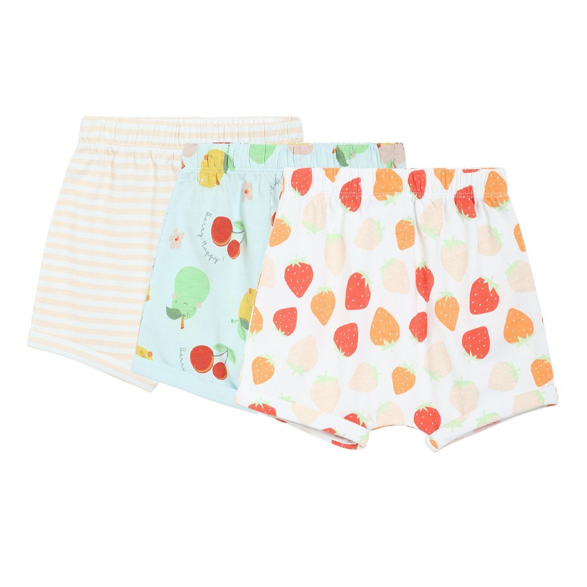 Girls Multicolor Pack Of 3 Shorts