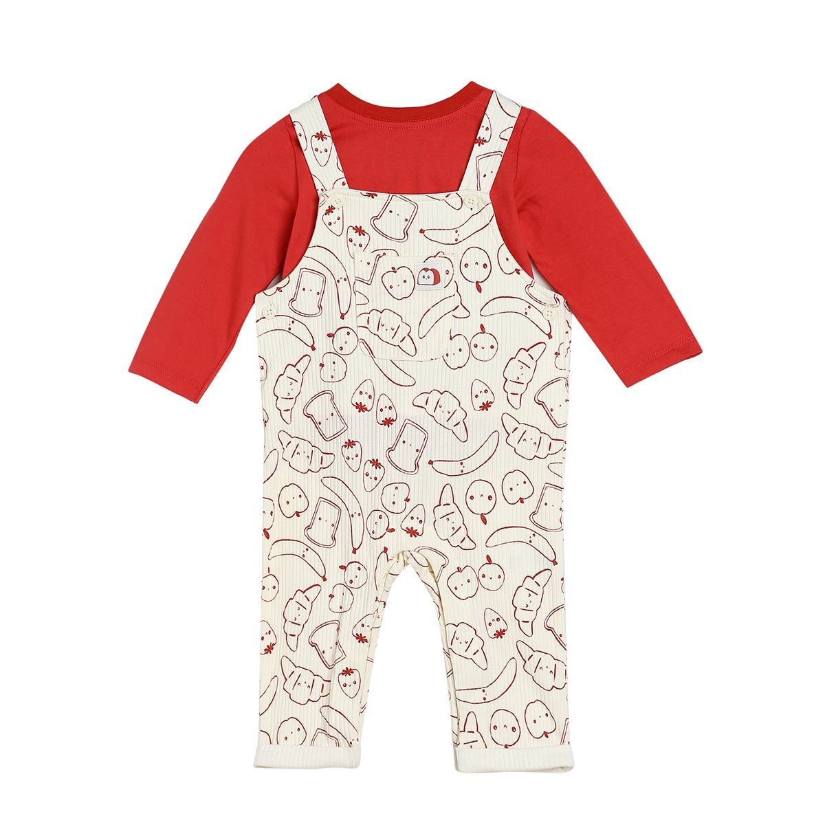 Boys Multicolor Pack Of 2 Dungaree Set