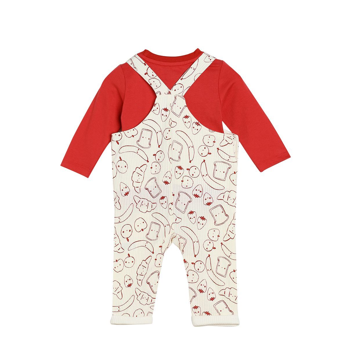 Boys Multicolor Pack Of 2 Dungaree Set