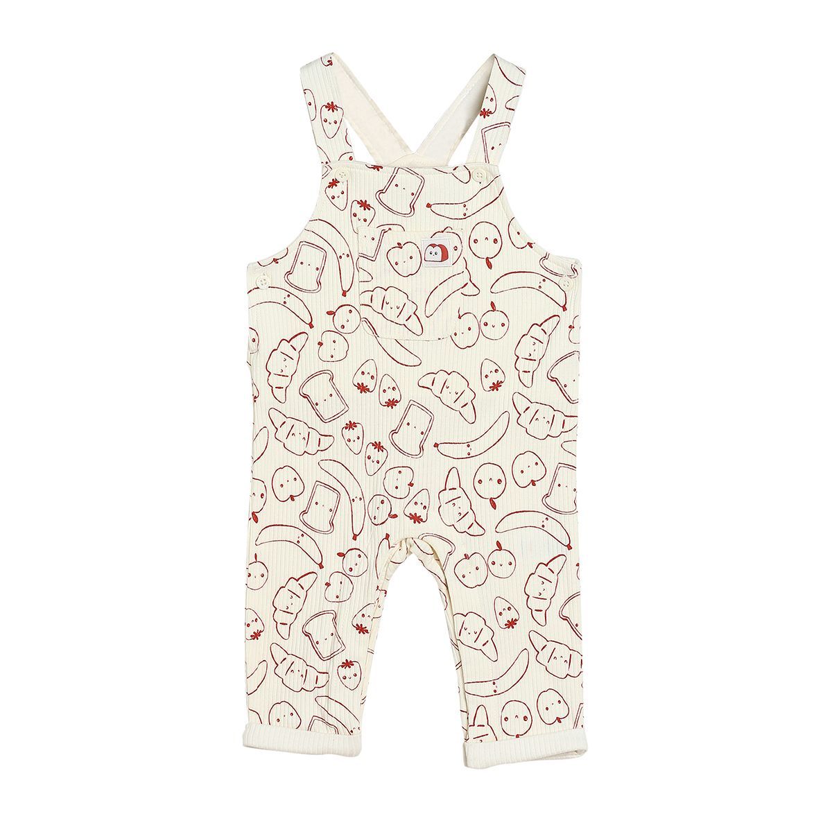 Boys Multicolor Pack Of 2 Dungaree Set