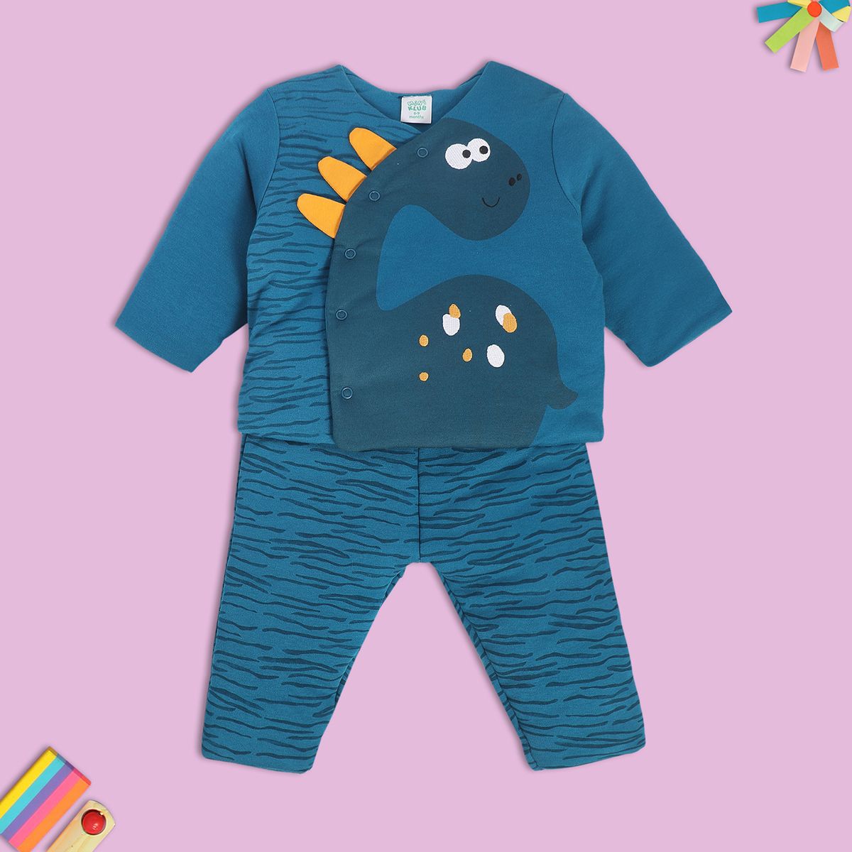 Boys Blue Pack Of 2 Top And Bottom