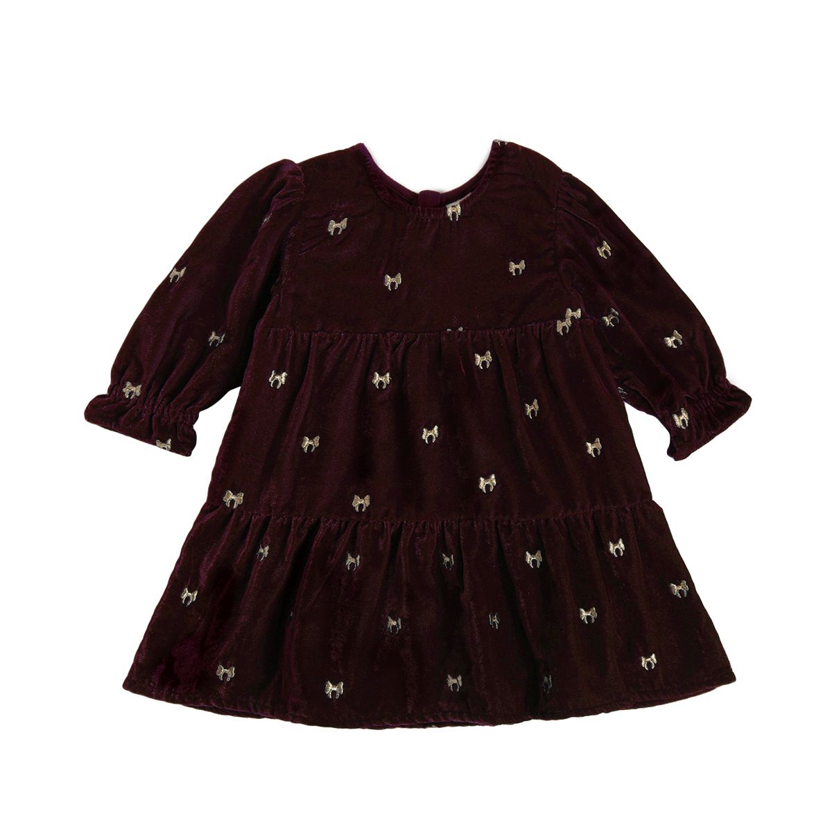 Girls Maroon Pack Of 2 Dress