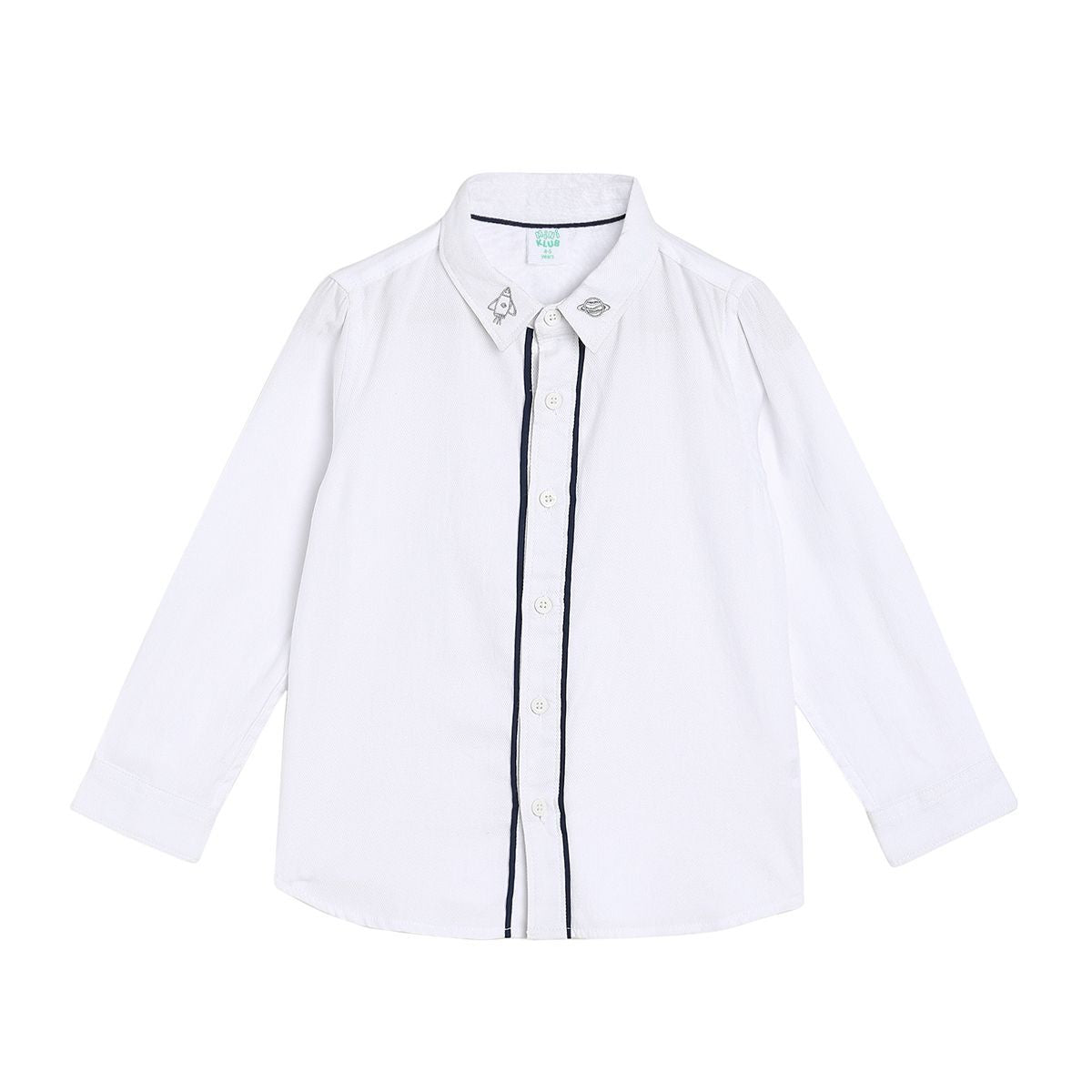 Boys White Pack Of 1 Shirt