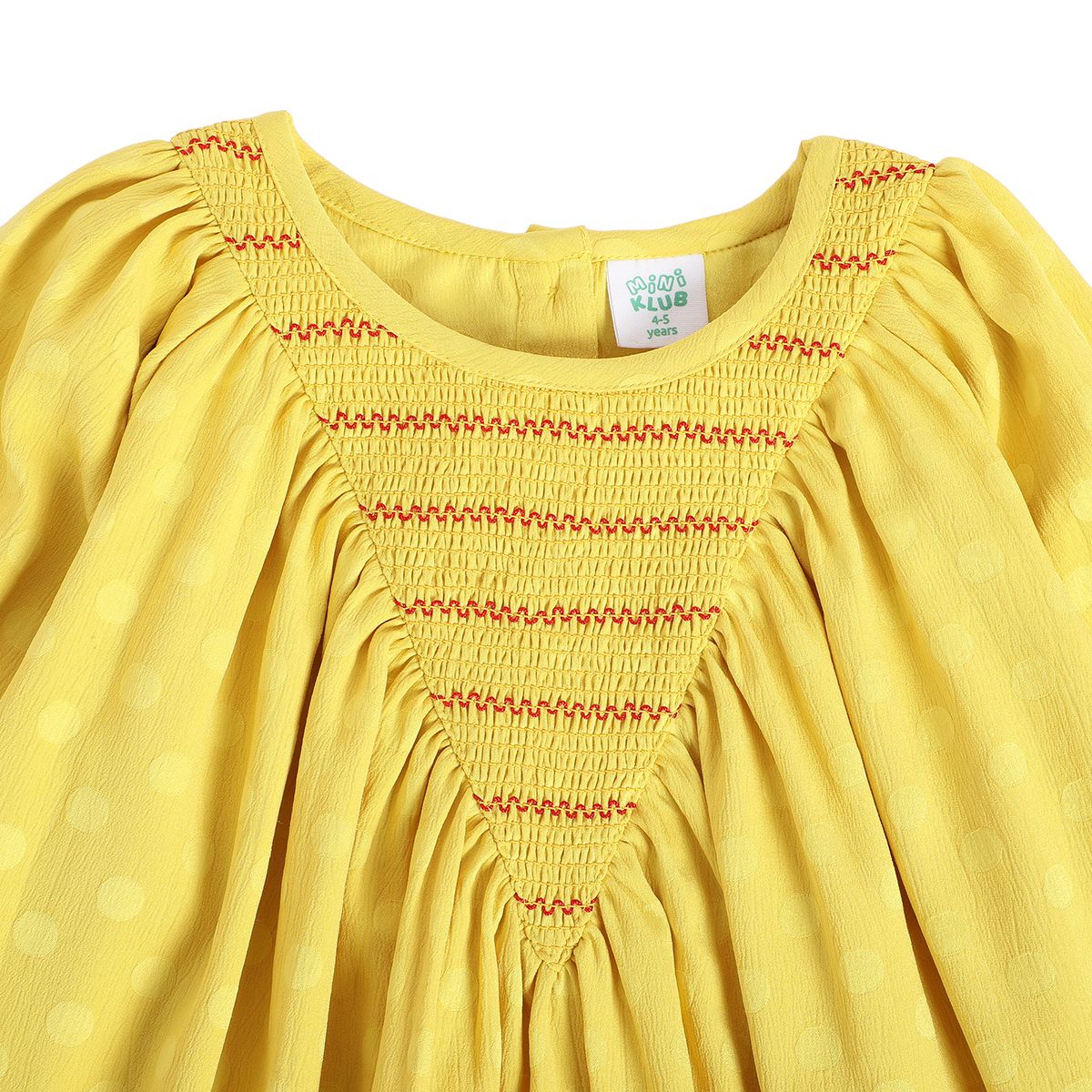 Girls Yellow Pack Of 1 Dress