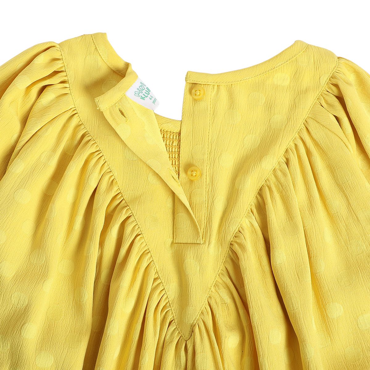 Girls Yellow Pack Of 1 Dress