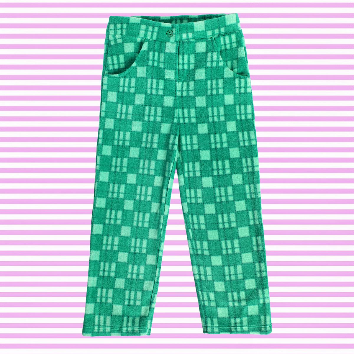 Girls Green Pack Of 1 Knit Pant