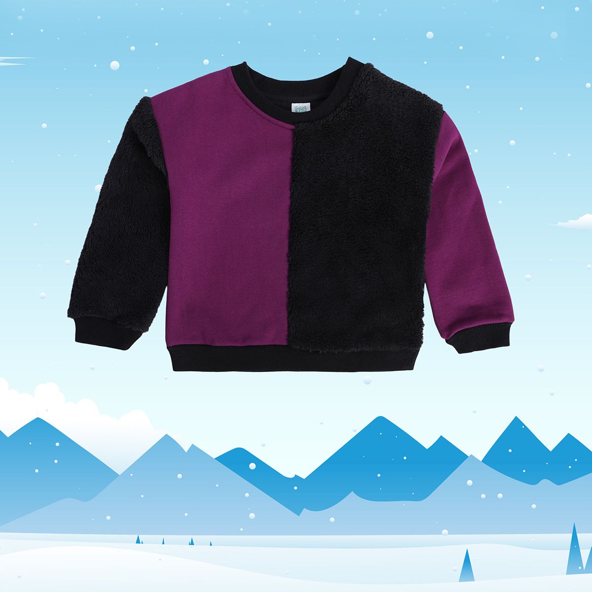 Girls Black Sweat Shirt