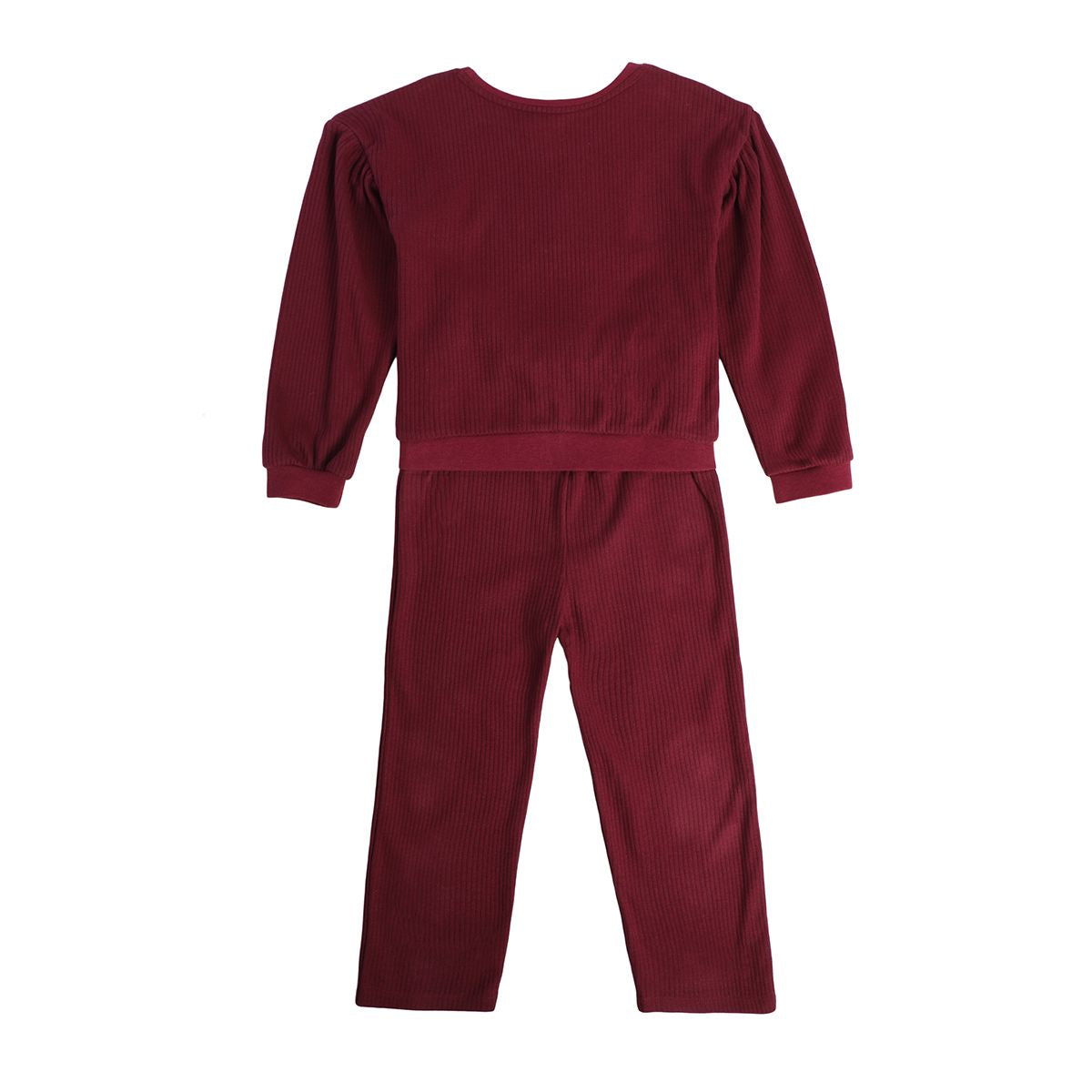 Girls Maroon Pack Of 2 Top And Bottom