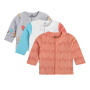 Boys Multicolor Pack Of 3 Front Open Vest