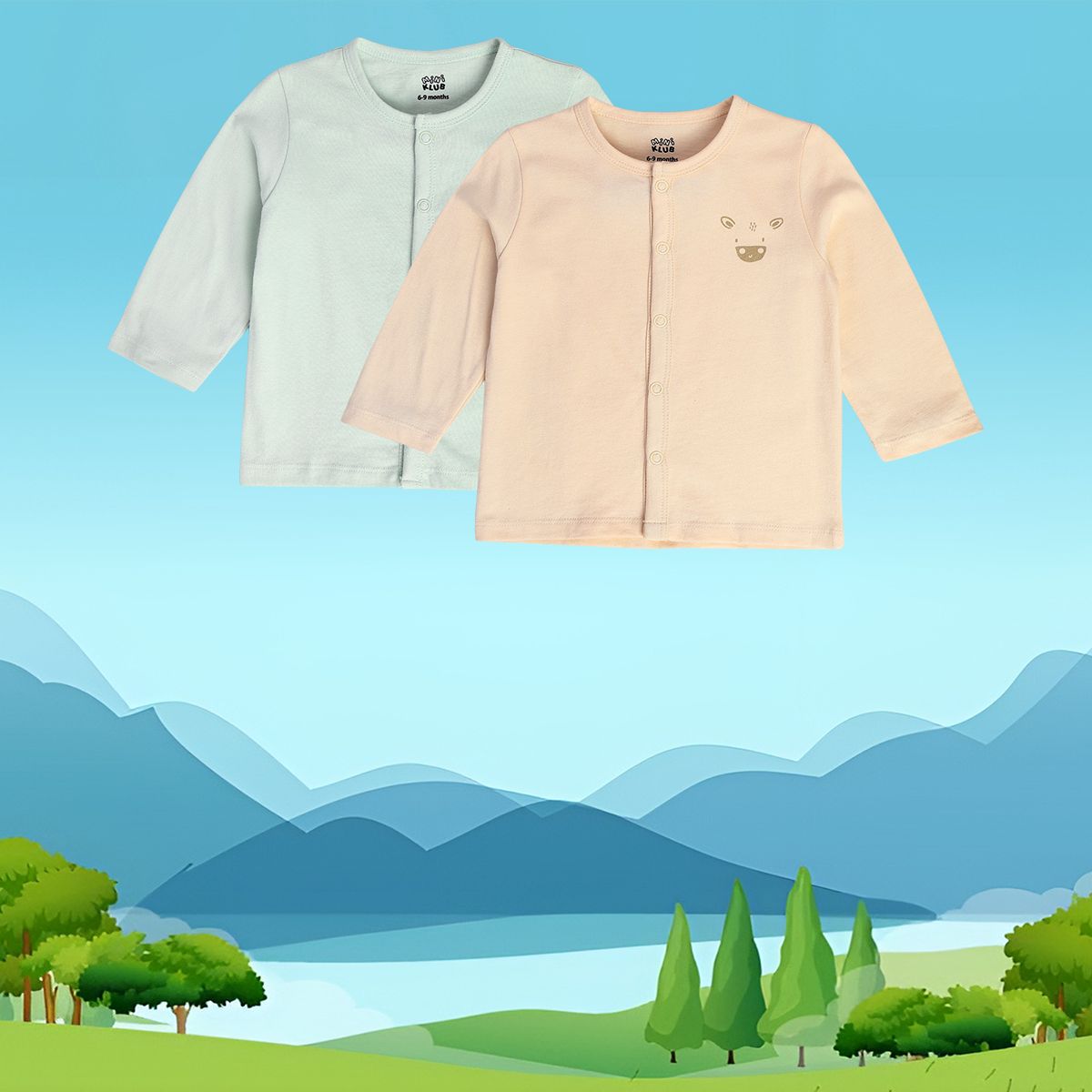 Boys Multicolor Pack Of 2 Front Open Vest