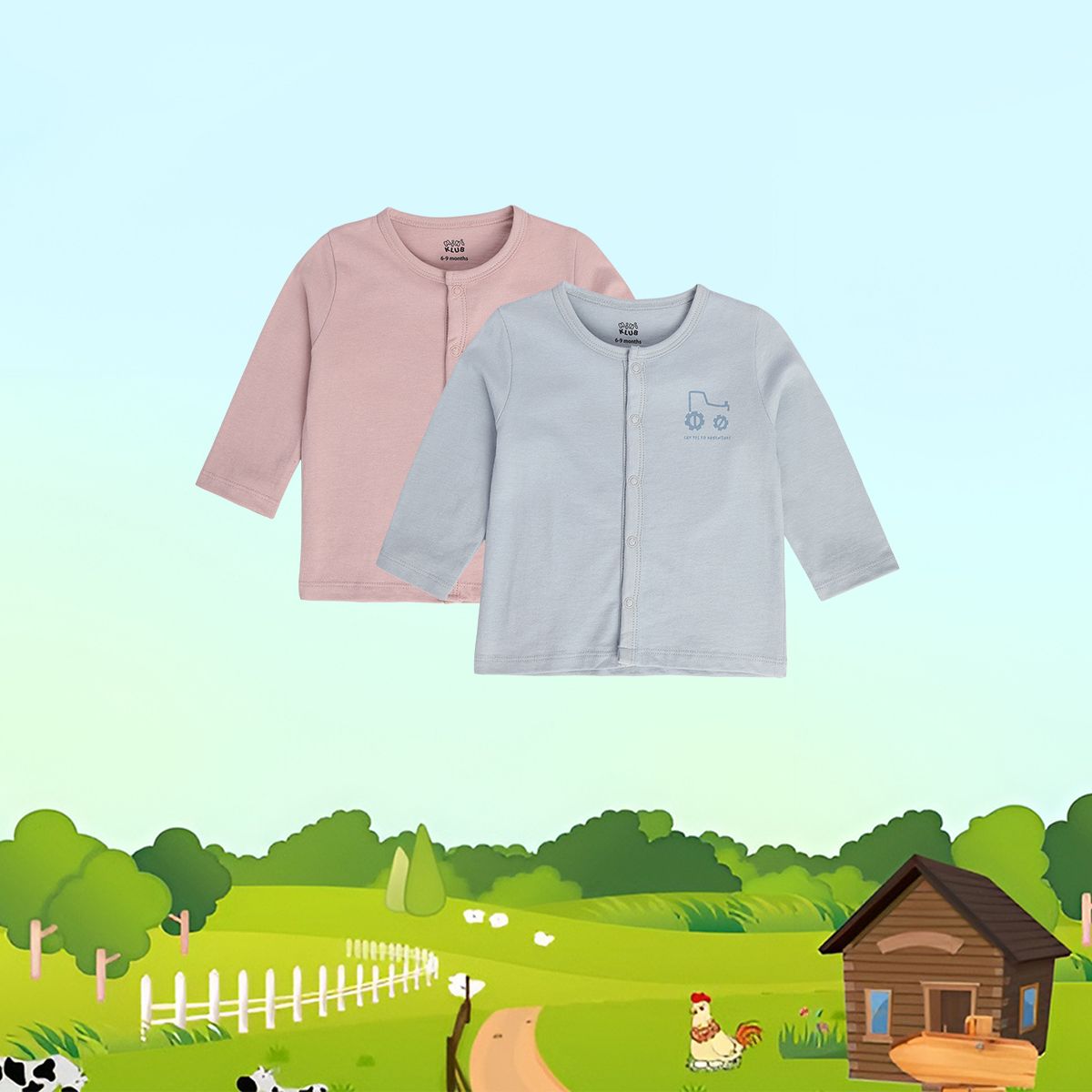 Boys Multicolor Pack Of 2 Front Open Vest