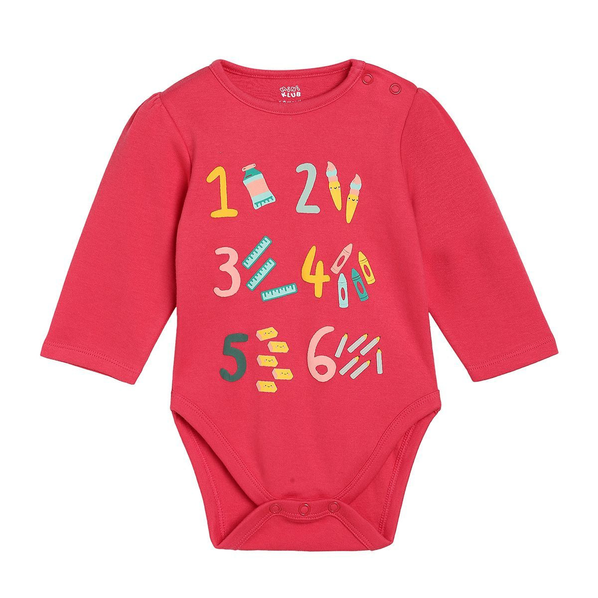 Girls Multicolor Pack Of 3 Body Suit