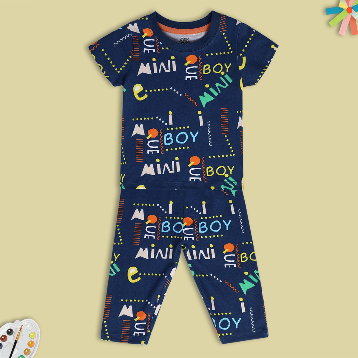 Boys Blue Pack Of 2 Lounge Wear