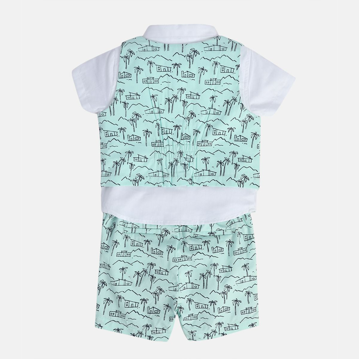 Boys Teal Pack Of 4 Coordinate Set