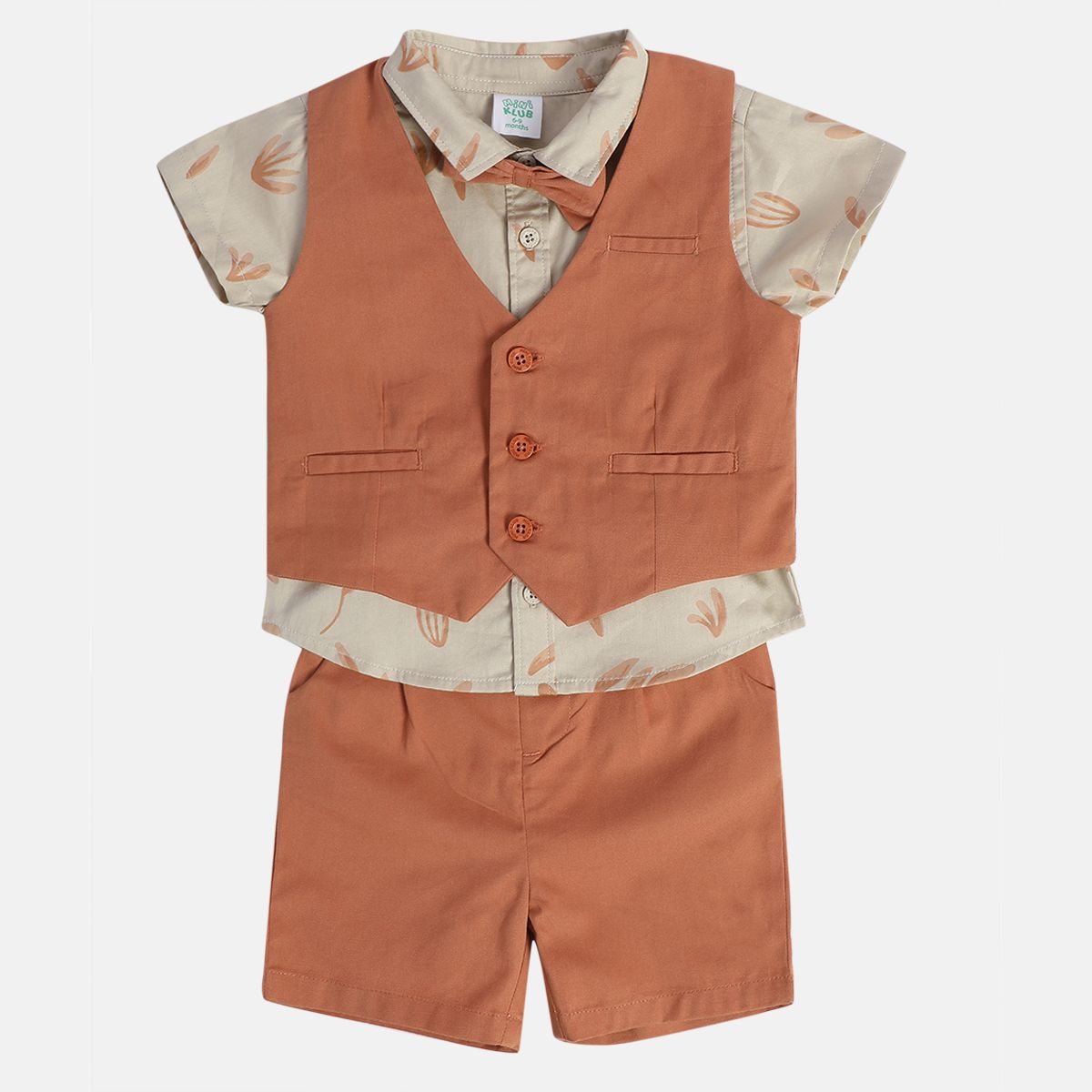 Boys Brown Pack Of 4 Coordinate Set