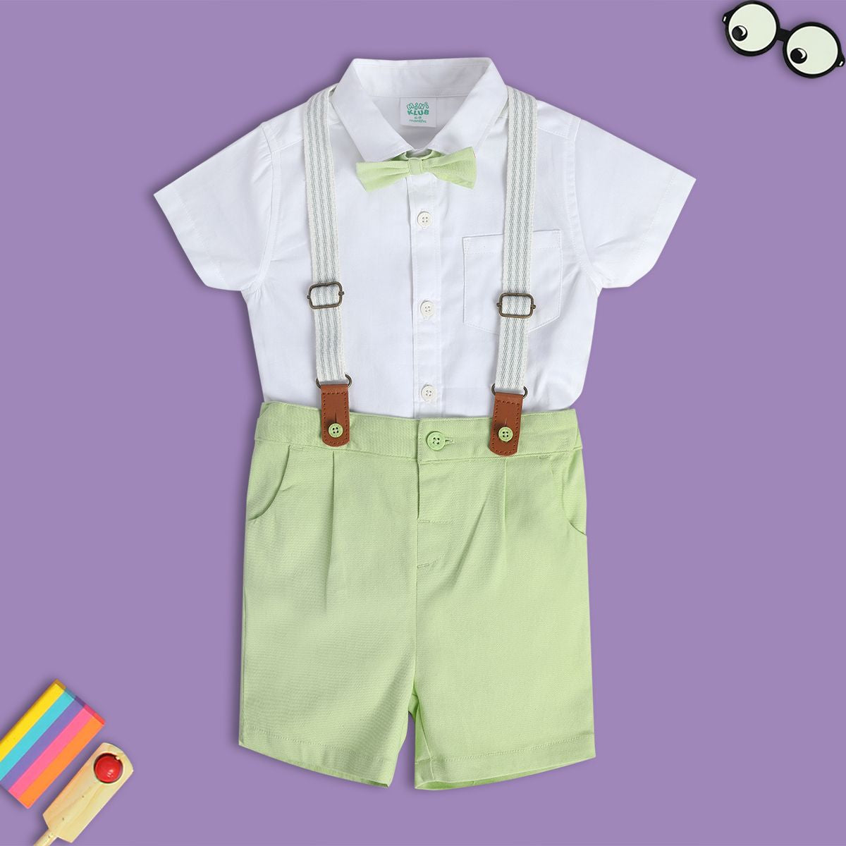 Boys Multicolor Pack Of 4 Coordinate Set