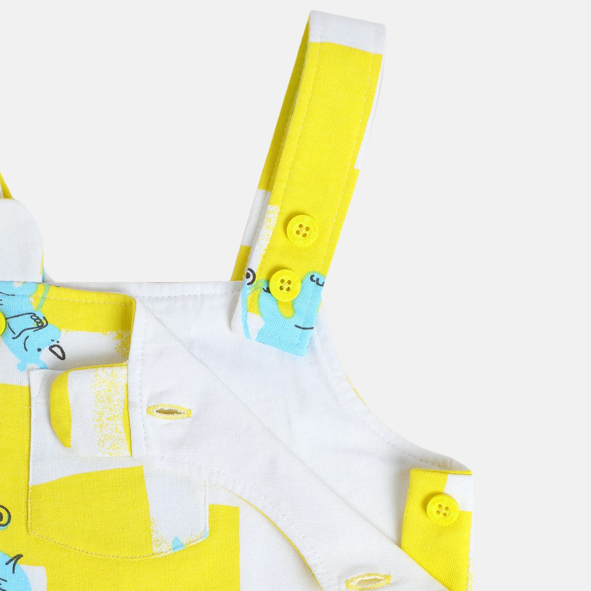 Boys Yellow Dungaree Set