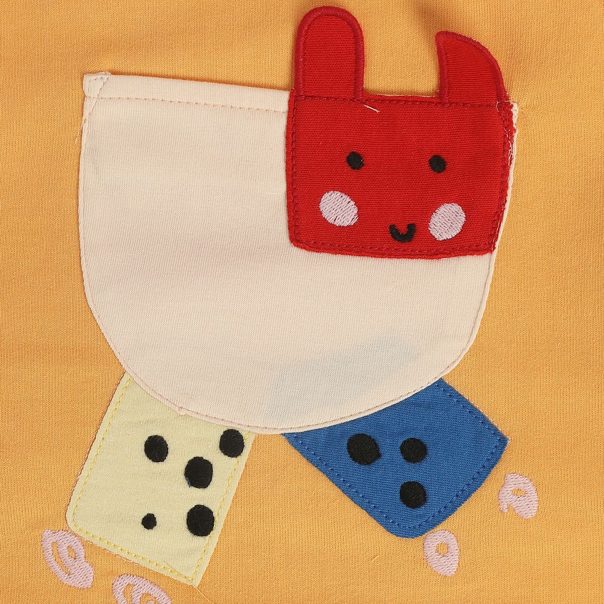 Boys Orange Pack Of 2 Dungaree Set