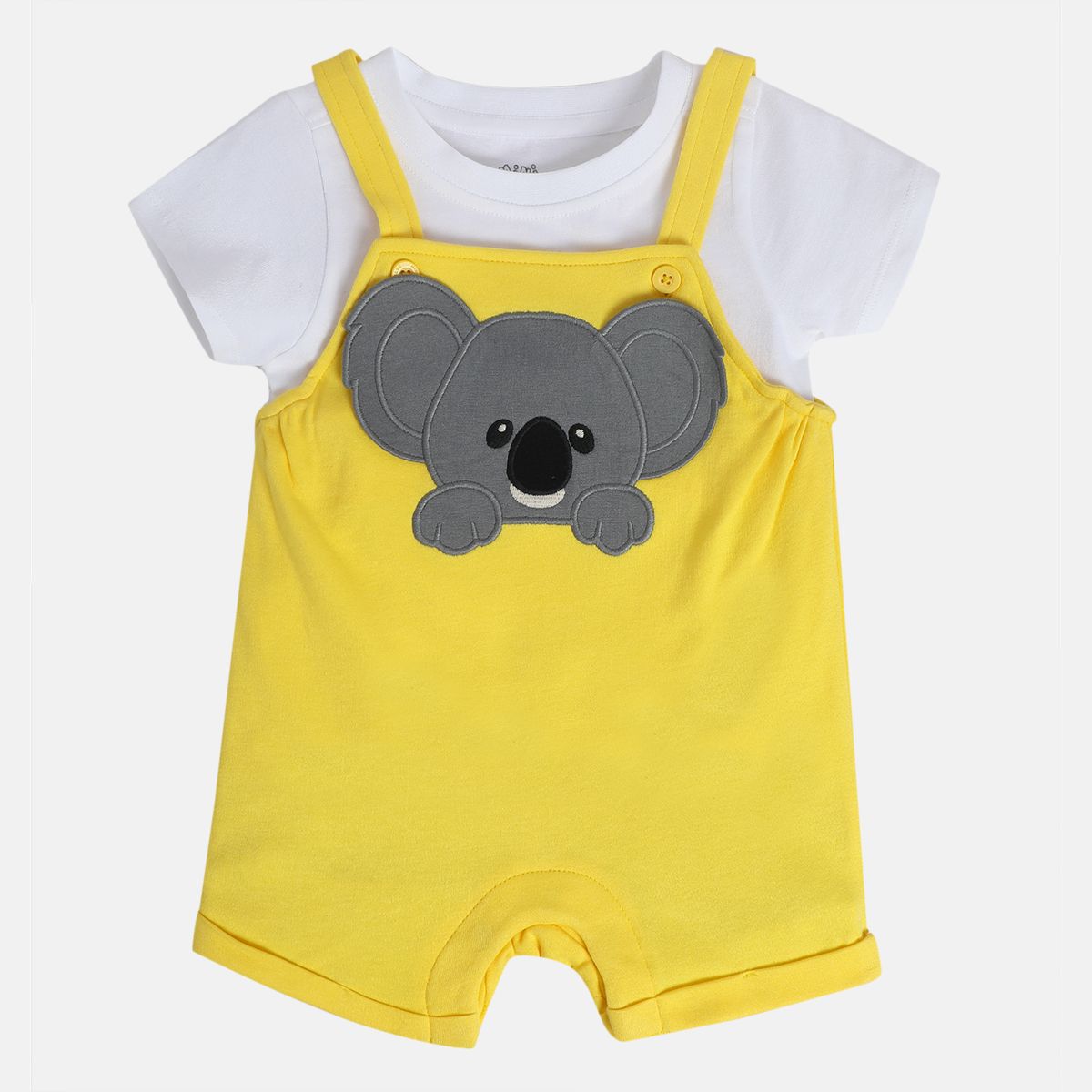 Boys Multicolor Pack Of 2 Dungaree Set