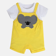 Boys Multicolor Pack Of 2 Dungaree Set