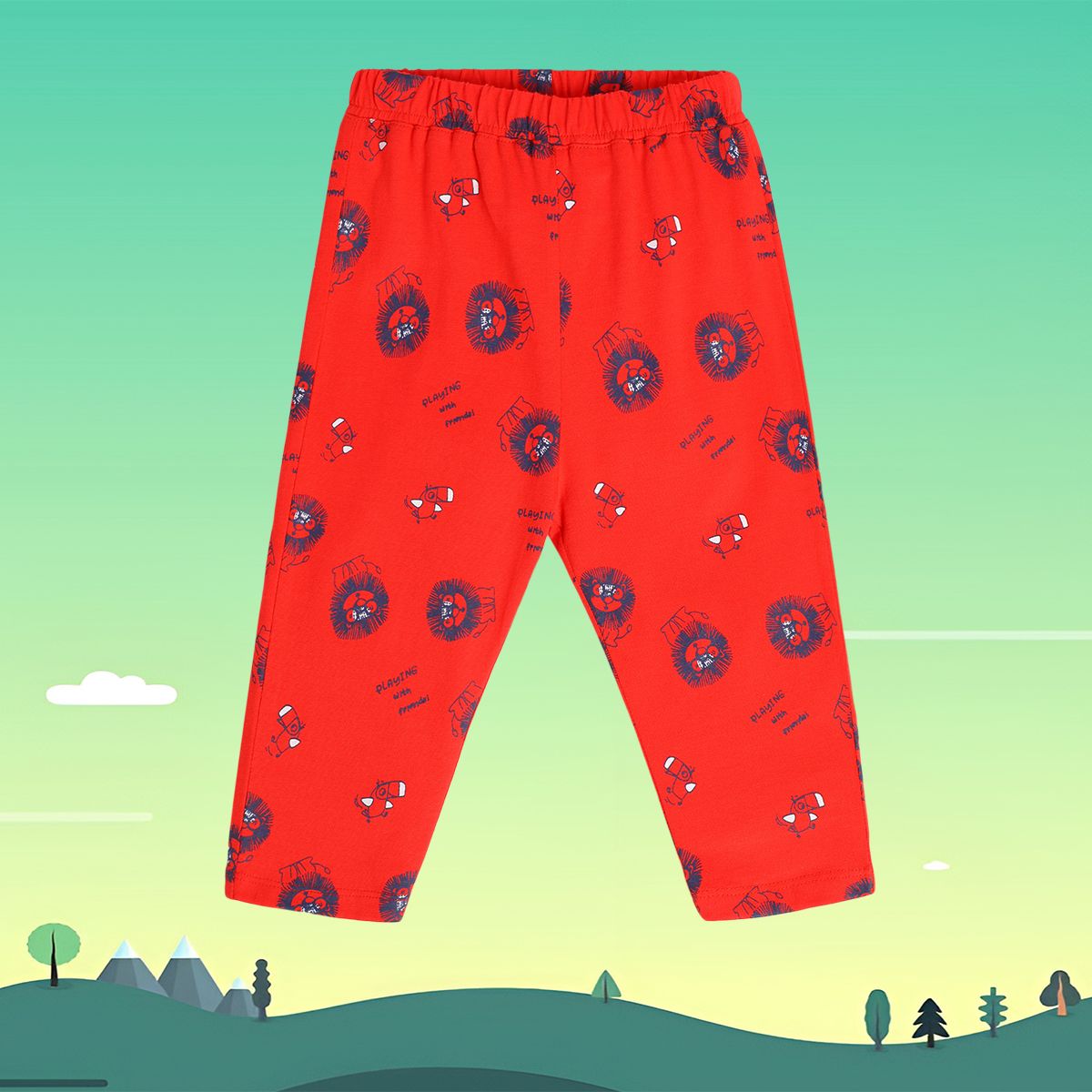 Boys Red Pack Of 1 Knit Bottom