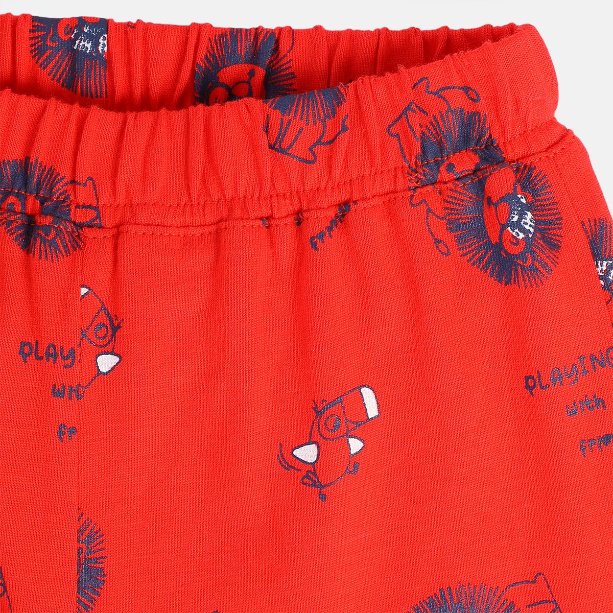 Boys Red Pack Of 1 Knit Bottom