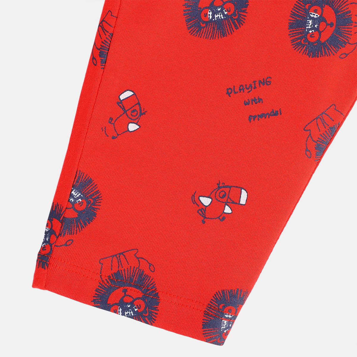 Boys Red Pack Of 1 Knit Bottom