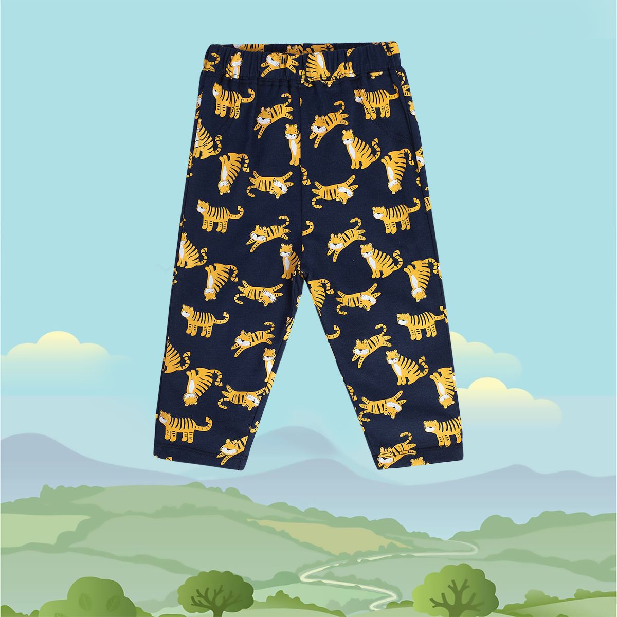 Boys Navy Blue Pack Of 1 Knit Bottom