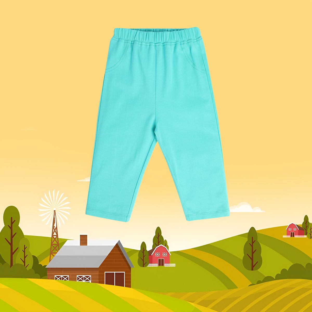 Boys Green Pack Of 1 Knit Bottom