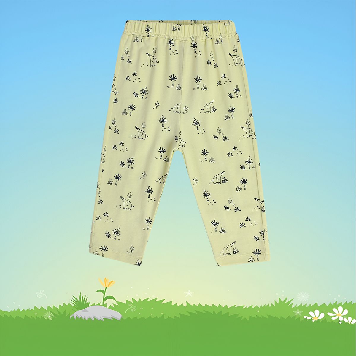 Boys Mint Green Pack Of 1 Knit Bottom