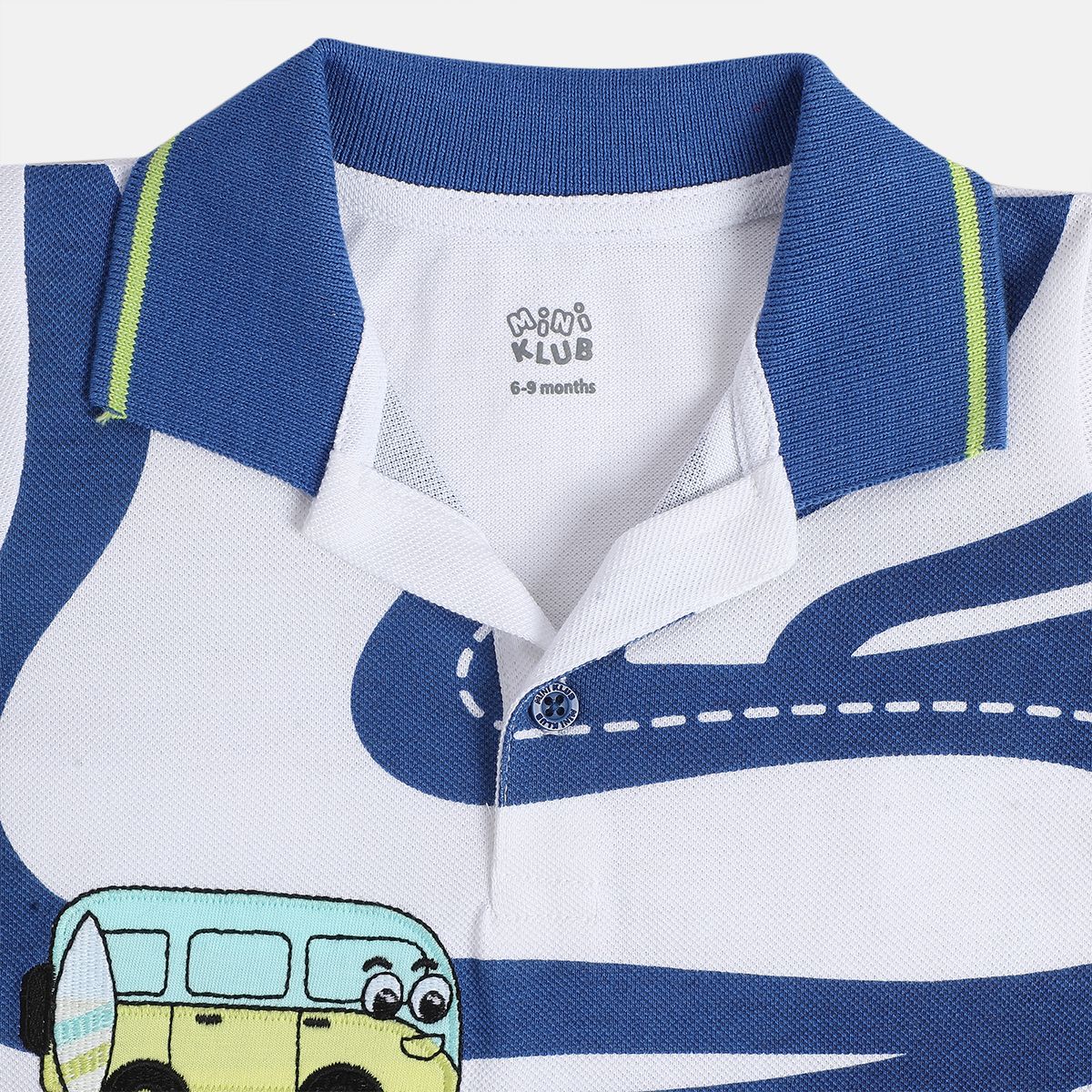 Boys White Collar Short Sleeve Polo