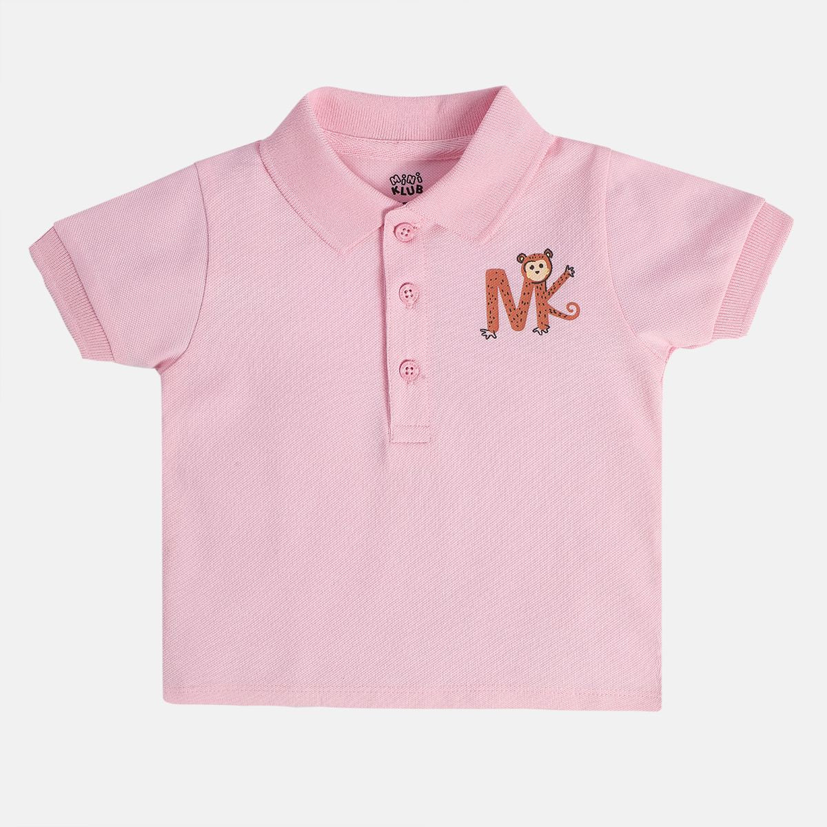 Boys Pink Pack Of 1 Polo