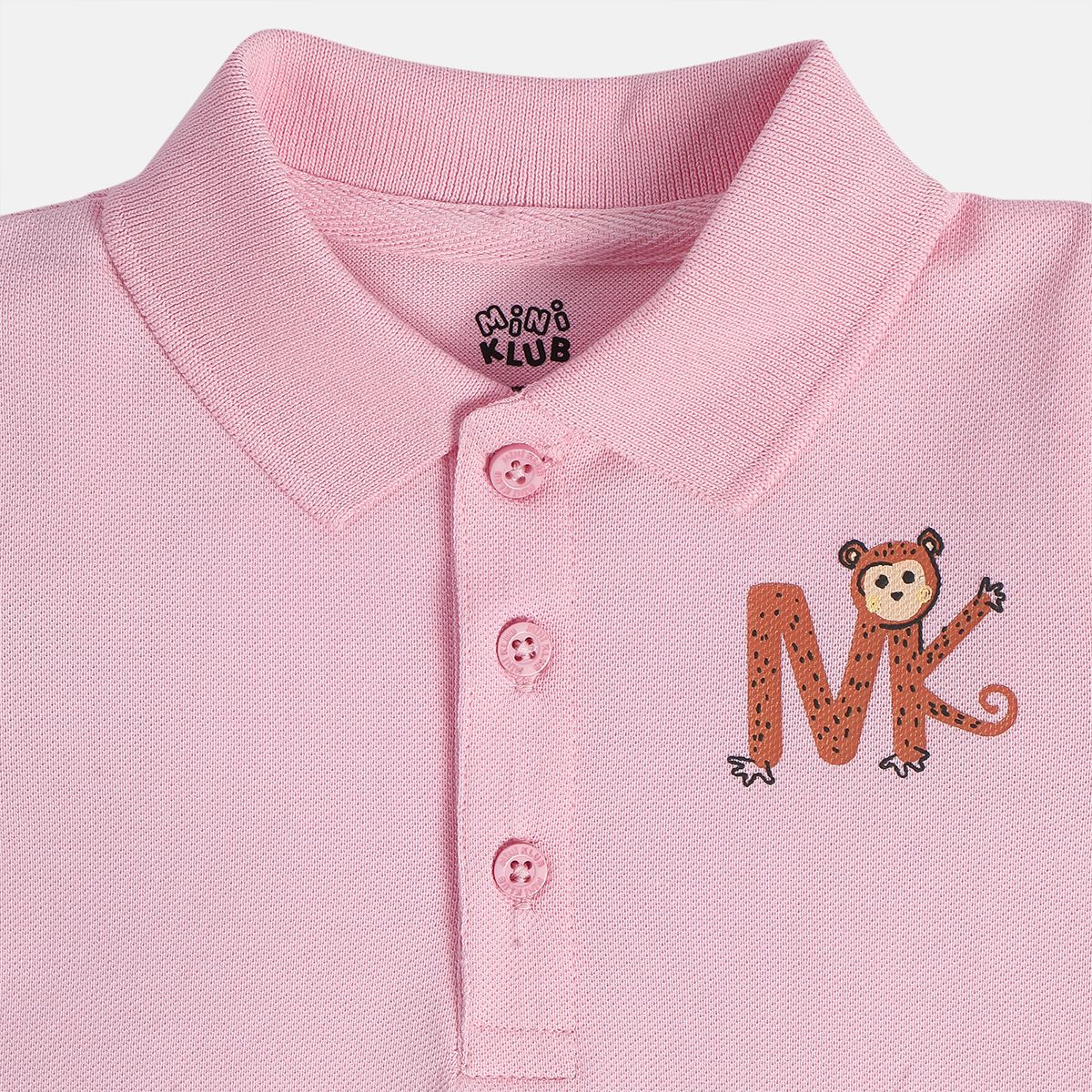 Boys Pink Pack Of 1 Polo