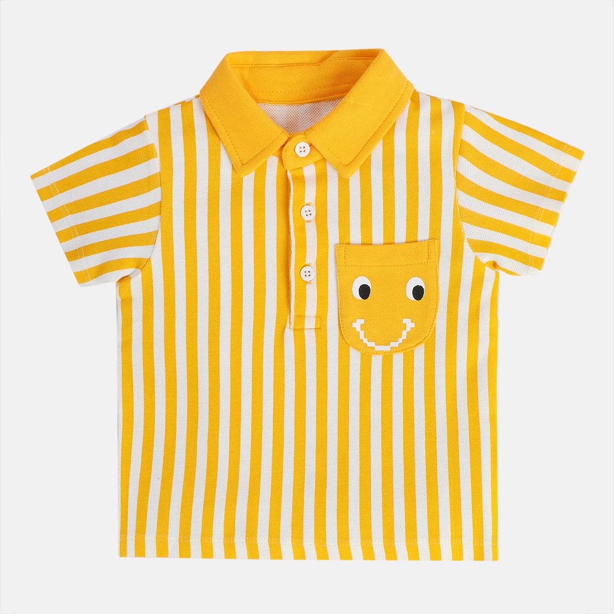 Boys Orange Collar Polo