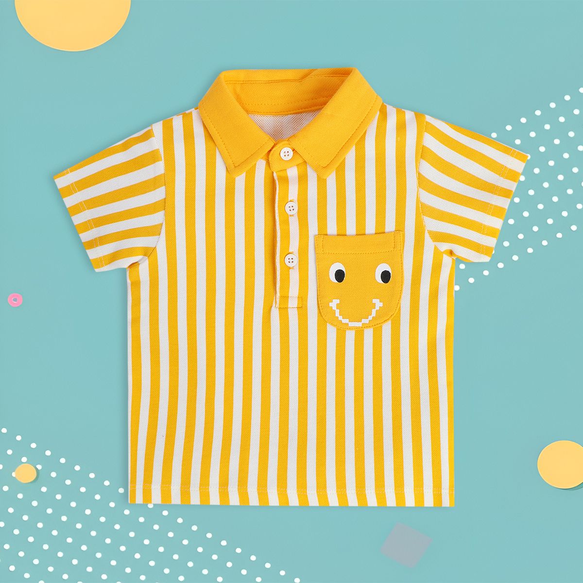 Boys Orange Collar Polo