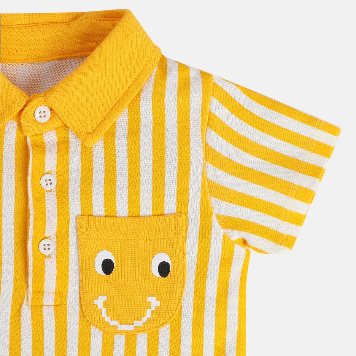 Boys Orange Collar Polo